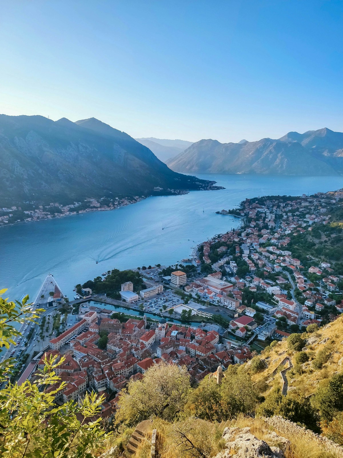Kotor old town and the Bay of Kotor, Montenegro
