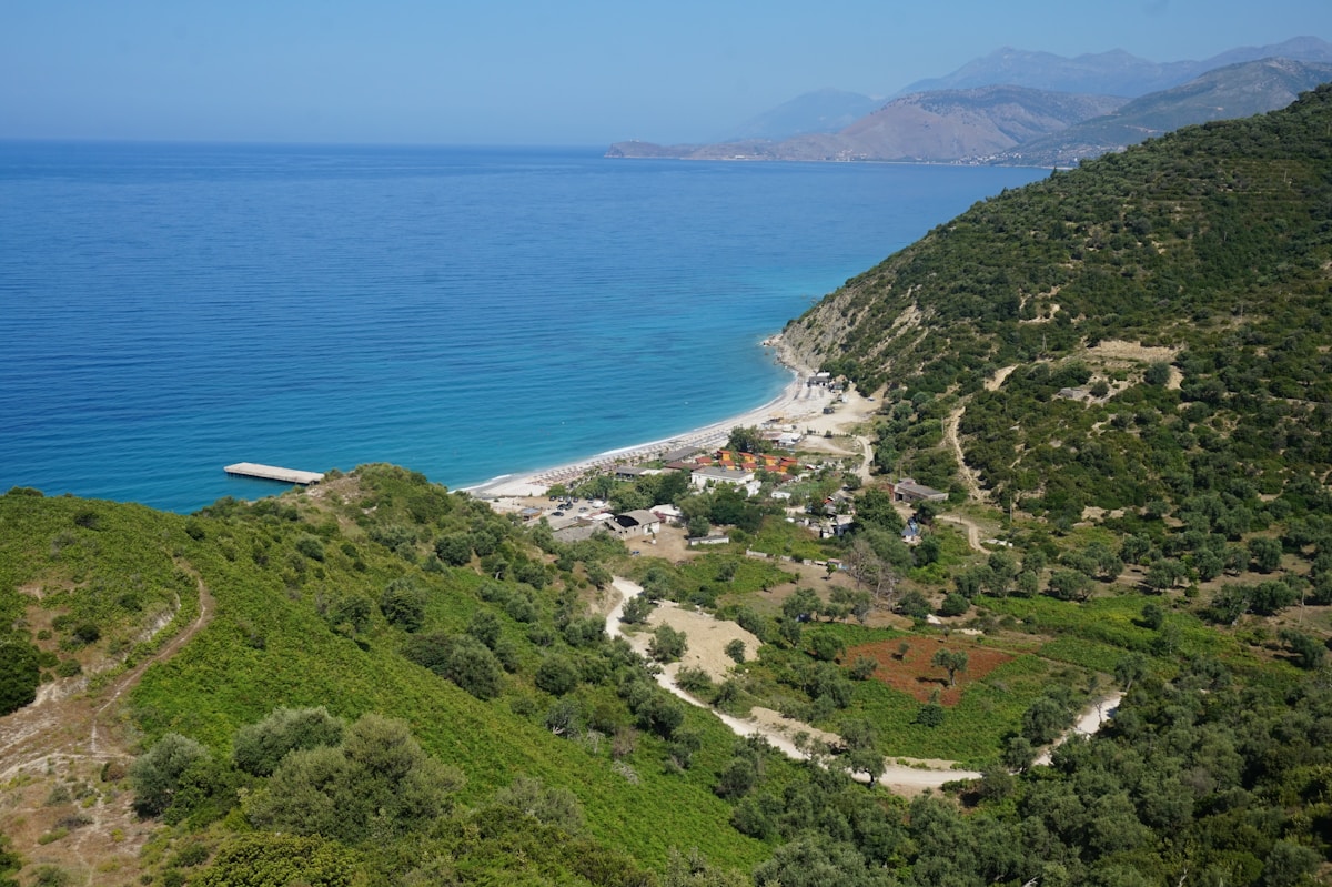 Scenic view of the Albanian Riviera coast