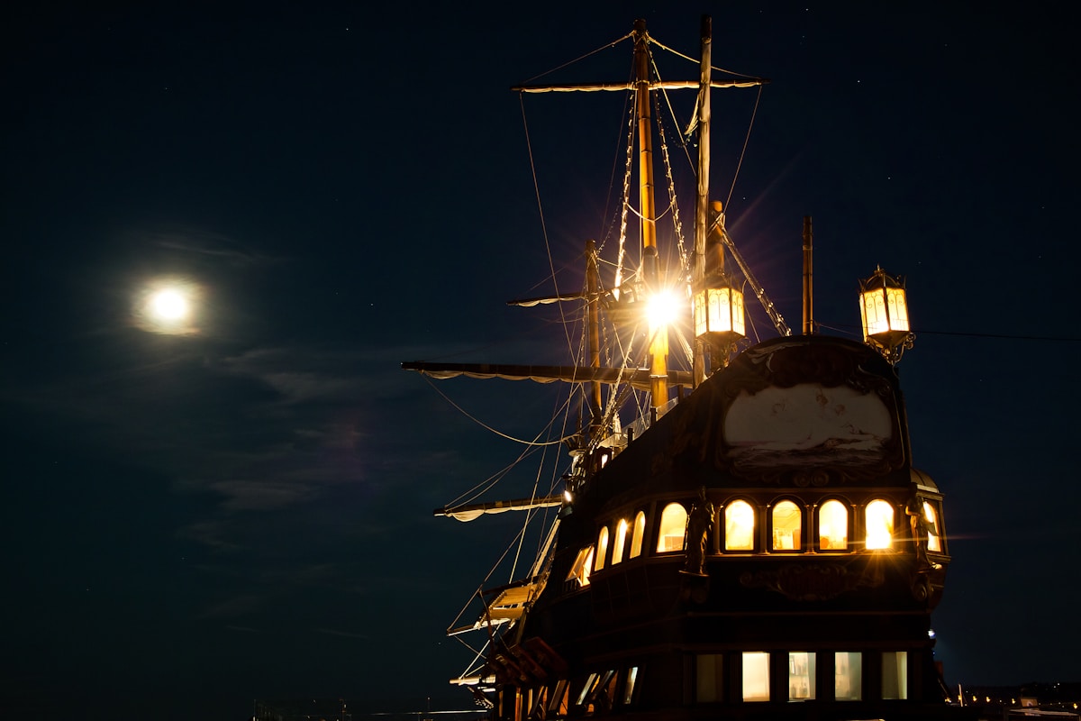 Ship in the harbour at Varna on the Black Sea coast, Bulgaria