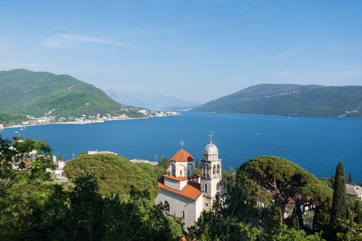 Herceg Novi old town and Bay of Kotor, Montenegro