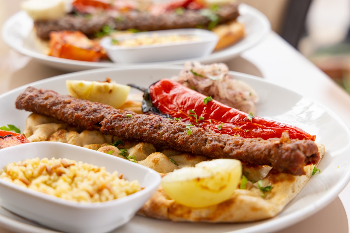 Grilled meat plate, traditional Balkan cuisine