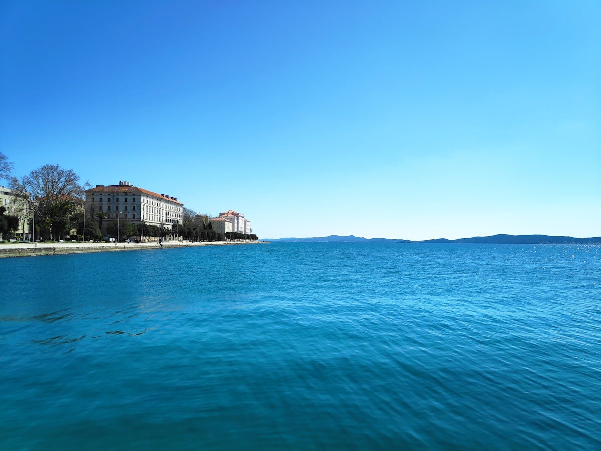 Buildings along the waterfront in Zadar, Croatia