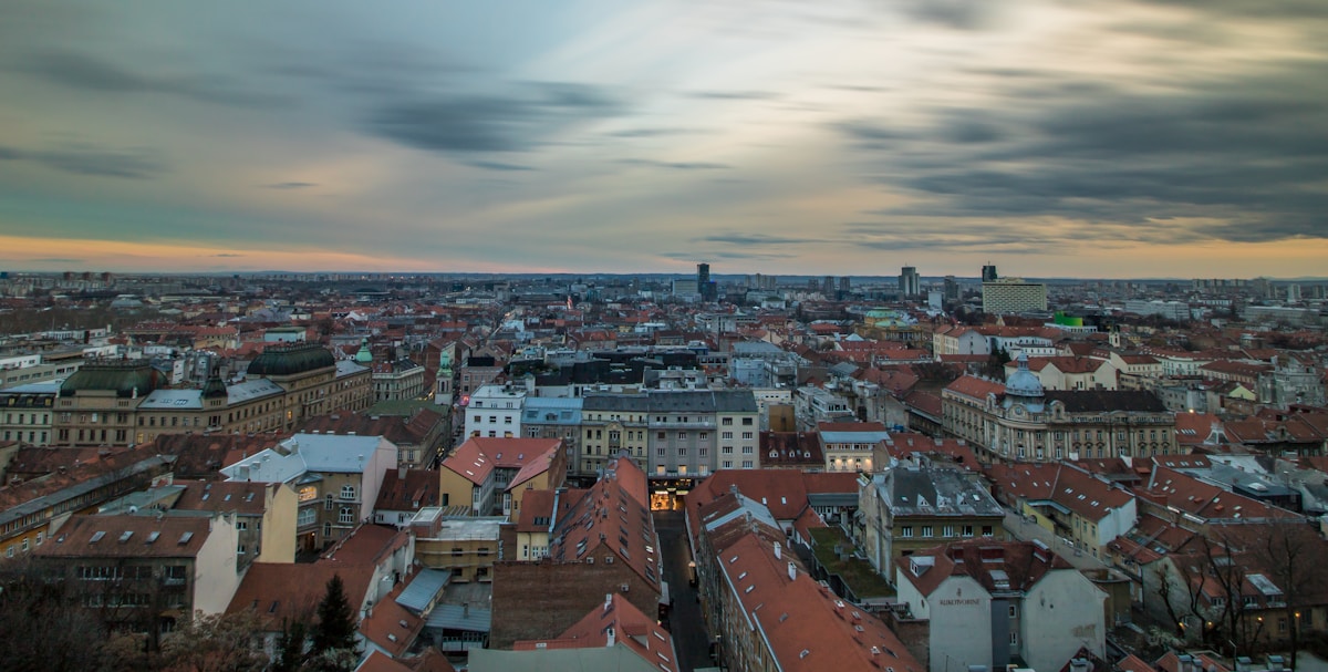 St. Mark's Church with its colourful mosaic tile roof in Zagreb's Upper Town, Croatia